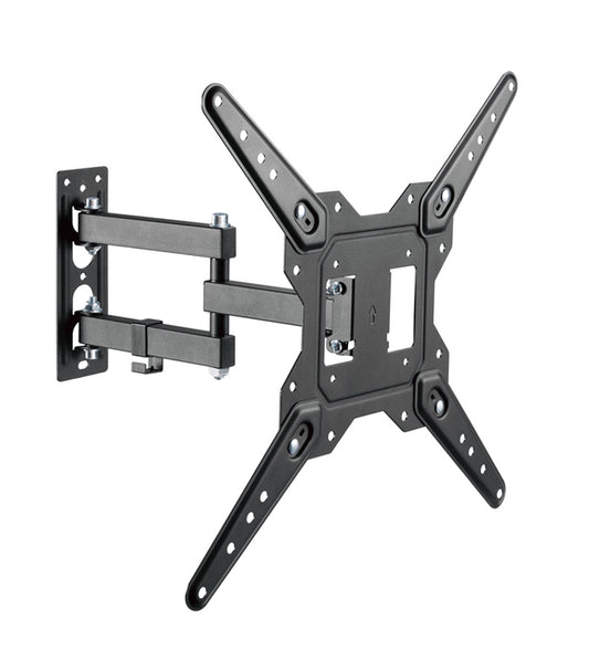 Brateck LPA68-443 Economical Full-Motion TV Wall Mount, Fit Screen Size: 23'-55' Up to 30 KG, Fine Texture Black,382x430x430mm (new)
