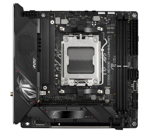 ASUS AMD B650E ROG STRIX B650E-I GAMING WIFI (AM5) Mini-ITX Motherboard 2x DDR5 64GB, 1 x PCIe 5.0 x16, 2 x M.2, 2 x SATA,Wi-Fi 6E,2.5Gb Ethernet