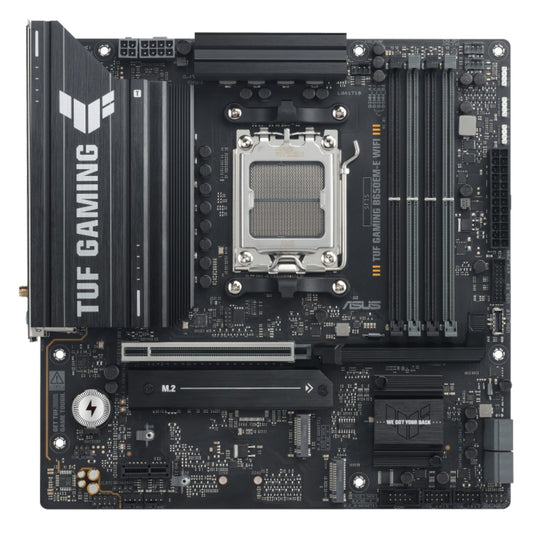 ASUS AMD B650EM TUF GAMING B650EM-E WIFI (AM5) Micro-ATX Motherboard 4x DDR5 256GB, 1x PCIe 4.0 x16 slot, 3 x M.2 slots, 4 x SATA, Wi-Fi 6