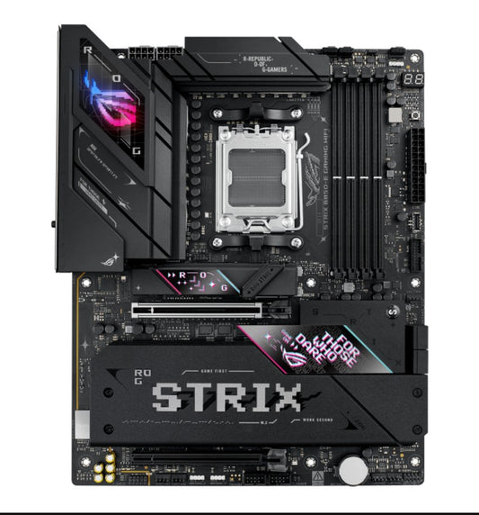 ASUS AMD ROG STRIX B850-E GAMING WIFI (AM5) ATX Motherboard 4x DDR5 256GB, 1x PCIe 5.0 x16 slot, 5 xM.2 slots, 4x SATA, Wi-Fi 7, Realtek 5Gb Ethernet