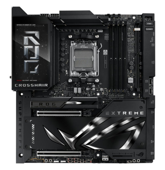 ASUS AMD ROG CROSSHAIR X870E EXTREME (AM5) E-ATX Motherboard 4x DDR5 256GB, 2 x PCIe 5.0 x16 slots with Q-Release Slim, 5 x M.2 slots, 1x SlimSAS
