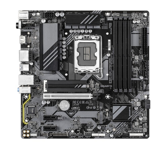 Gigabyte B760M DS3H WIFI6E GEN5 Intel LGA 1700 mATX Motherboard, 4x DDR5 ~256GB, 1x PCI-E x16, 2x M.2, 4x SATA, 5x USB 3.2, 6x USB 2.0