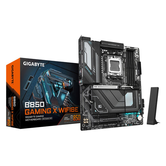 Gigabyte B850 GAMING X WIFI6E 1.0, AMD AM5, 4 x DDR5 up to 256 GB, 1 x HDMI, 3 x PCI Express x16, 3 x M.2, 4 x SATA, 9 x USB 3.2