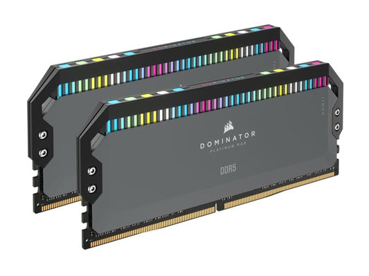 Corsair DOMINATOR® RGB DDR5 32GB (2 x 16GB) DDR5 5600 CL36-36-36-76 1.25V Intel XMP & AMD EXPO - GREY