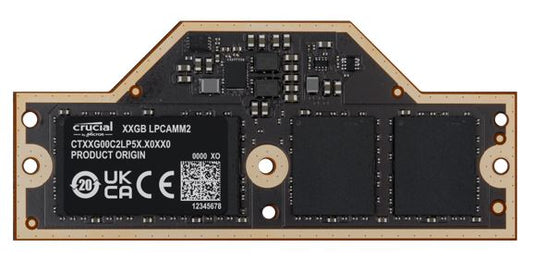 Crucial LPCAMM2 LPDDR5X 32GB DDR5 7500Mhz Memory for Lenovo P1 P14 P16v