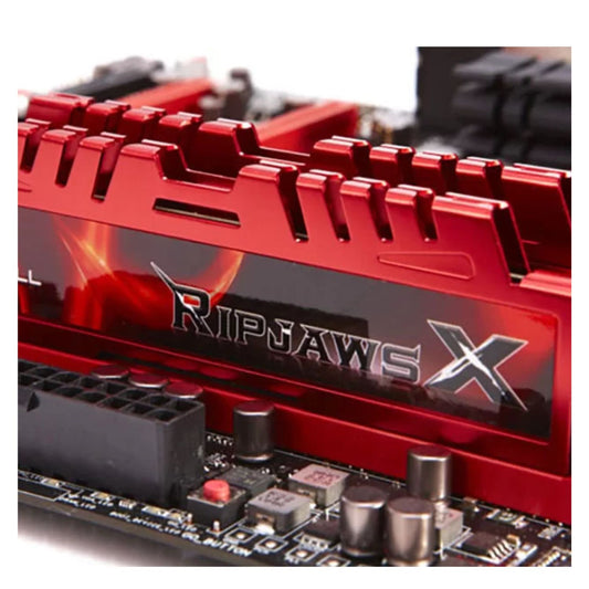F3-10666CL9D-RAM: 8GB (4GBx2)-RipjawsX-DDR3-1333 CL9-9-9 1.50V / Tested Speed 1333MT/s