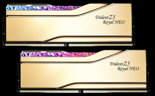 F5-6000J2836F48GX2-TR5NG 48GB (2 x 48GB)/ DDR5 6000 MT/s/ Timings 28-36-36-96/ Voltage 1.35V/ EXPO/Trident Z5 Royal Neo