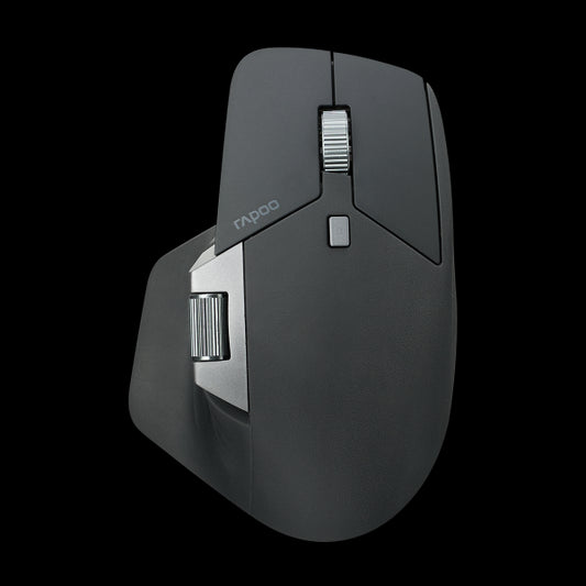 RAPOO MT760L BLACK Multi-mode Wireless Mouse -Switch between Bluetooth 5.0 and 2.4G -adjust DPI from 800 to 4000