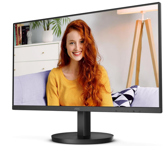 AOC 27 IPS, 120Hz, 250cd/m2, Full HD 1920 1080 2w Speakers, 3-Way Frameless Slim HDMI, VGA Tilt Low Blue, Flicker Free, VESA 100, Office Monitor