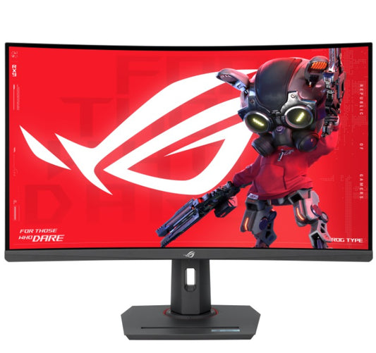 ASUS XG32WCS 32' ROG Strix USB Type-C Gaming Monitor, Curved, 180Hz (Above 144Hz), 1ms (GTG), Fast VA, Extreme Low Motion Blur Sync