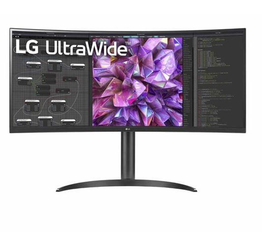 (LS)LG 34' IPS QHD 34WQ75C Ultra-Wide QHD Curved 3440x1440 1000R 5ms HDR10 sRGB IPS DP HDMI USB-C 90w PD LAN VESA Tilt Height Range Monitor