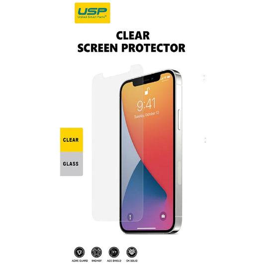 USP Apple iPhone 16 Pro (6.3') Tempered Glass Screen Protector: Full Coverage, 9H Hardness, Bubble-free,Anti-fingerprint,Original Touch Feel