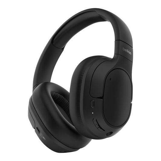 Belkin SoundForm Inspire USB-C Wireless Over-Ear Headset for Kids - Black(AUD008fqBK), 60 hours of Playtime, 40mm Drivers, Foldable,2 Years Warranty