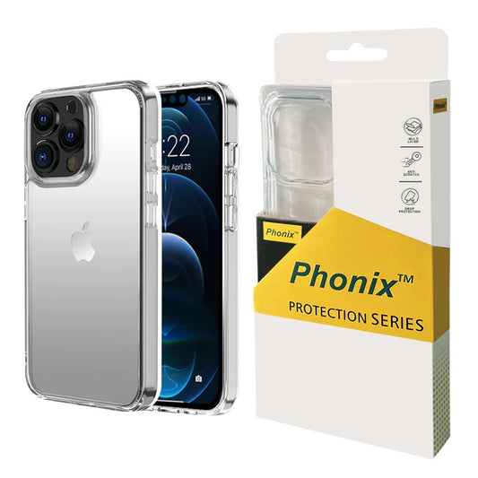 Phonix Apple iPhone 14 Pro Max Clear Rock Hard Case - Shockproof, Ultra-thin, Lightweight, Non-slip, Crystal Clear, Strong & Durable, 10 Years Warranty