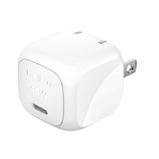 Belkin BoostCharge Compact 45W USB-C PD 3.1 Wall Charger - White (WCA013auWH), Dynamic Power,Safe & Efficient, Compact & Travel-Ready,2 Years Warranty