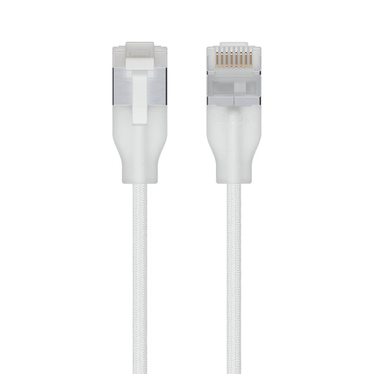 Ubiquiti UniFi Premium Patch Cable,2M, White, Ultra-Thin Braided Patch Cable, Designed Optimized 10 GbE Networking