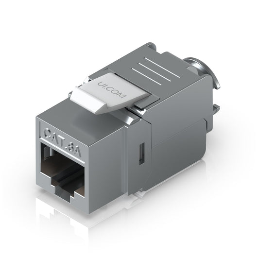 Ubiquiti Cat6A Toolless Keystone Jack, 12-Pack, For Terminating Cat6A Ethernet Jack Without The Use Of Punch-down/ Crimping Tool