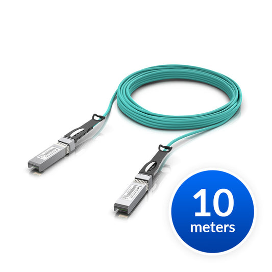 Ubiquiti 10 Gbps Long-Range DAC, 10m Length, Long-range SFP+ Direct Attach Cable w 10 Gbps Maximum Throughput Rate