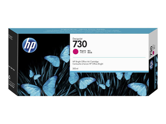 HP 730 300-ML MAGENTA DESIGNJET INK CARTRIDGE - T1700 / NEW SD PRO MFP / T1600 / T2600
