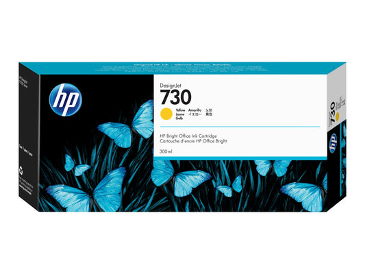 HP 730 300-ML YELLOW DESIGNJET INK CARTRIDGE - T1700 / NEW SD PRO MFP / T1600 / T2600