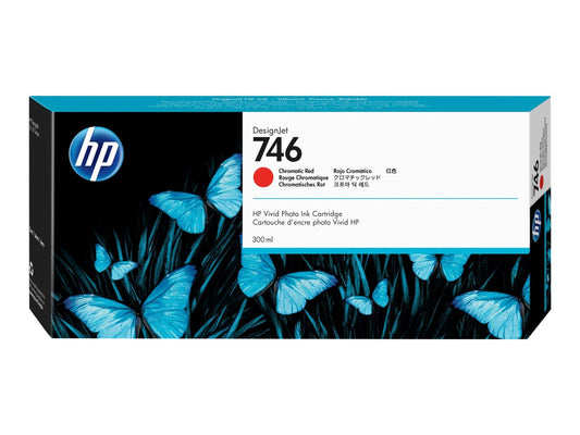 HP 746 300ML CHROMATIC RED DE SIGNJET INK CARTRIDGE - Z6/Z9+ SERIES