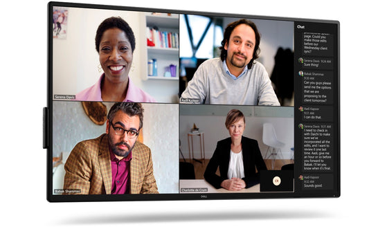 DELL P-SERIES 55" (16:9) UHD 4K IPS LED, HDMI(2), DP(2), USB-C(2), USB(2), SPKR, LAN, 3YR