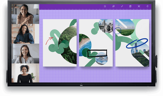 DELL P-SERIES 75" (16:9) UHD 4K IPS LED, TOUCH, HDMI(3), DP, VGA, USB(4), SPKR, LAN, 3YR