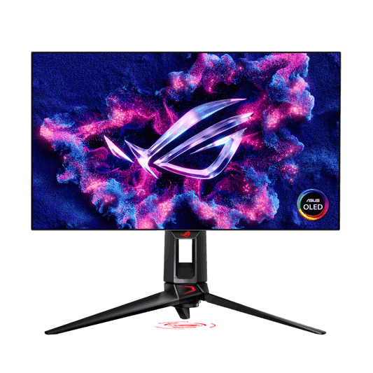 ASUS 27" (16:9) WOLED QHD, 0.03MS, 480Hz, DP, HDMI(2), USB(2), G-SYNC, H/ADJ, TILT, 3YR