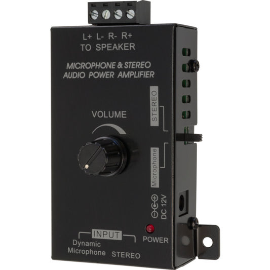 STEREO AUDIO POWER AMPLIFIER FOR IN CEILING PASSIVE SPEAKER D-CLASS AMP 15W RMS 0.06 THD