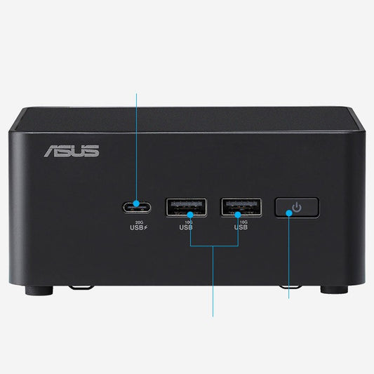 ASUS NUC 14 PRO MINI PC, U7-155H, DDR5(0/2), M.2(0/2), 2.5"(0/1), WL, 3YR RTB