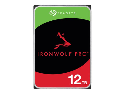 SEAGATE IRONWOLF PRO NAS 12TB, 3.5" SATA HARD DRIVE, 5YR WTY