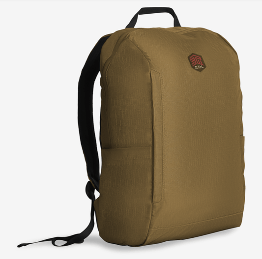 STM (BAGPACK) LAPTOP BACKPACK, FITS UP TO 16", COFFEE , 3YR WTY