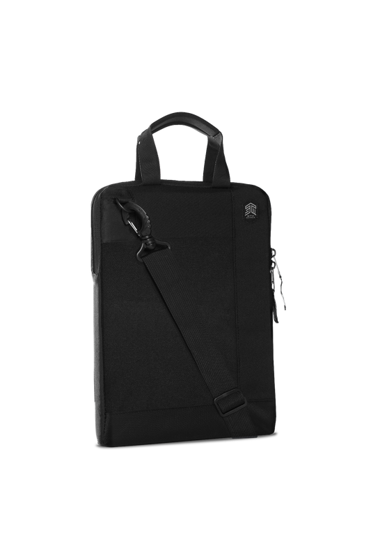 STM (ACE ARMOUR) LAPTOP SHOULDERBAG, FITS UP TO 12", BLACK , 3YR WTY