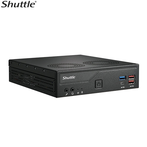 Shuttle DH770 Slim Mini PC, Intel Ü 14th/13th/12th Gen LGA1700 socket, 1L, H770, 2x DDR5, 2x 2.5G LAN, 2x COM, 4x USB 3.2 Gen 1, 4x USB 3.2 Gen 2, 2x