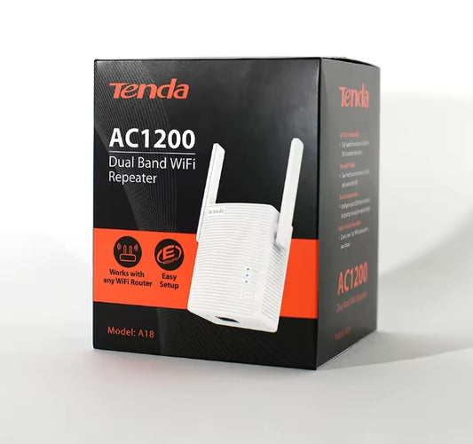 TENDA (A18 v3.0) AC1200 Dual-band Wi-Fi extender