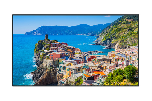 PANASONIC 86 TH-86EQ2W 4K 500NITS 12001 CONTRAST HAZE 25PCT 15.5MM BEZEL