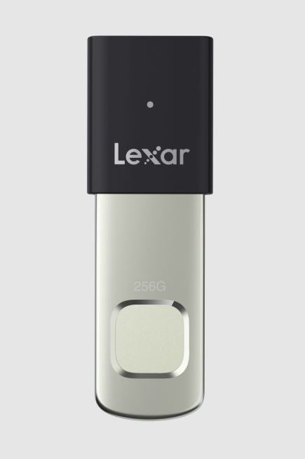 Lexar F35 PRO 256GB JumpDrive Fingerprint USB 3.2 Gen 1, up to 400MB/s read, 350MB/s write transfer content between your USB Type-CTM and Type-A devi