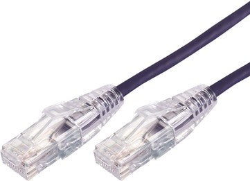 COMSOL 1M 10GBE ULTRA THIN CAT 6A UTP SNAGLESS PATCH CABLE - PURPLE
