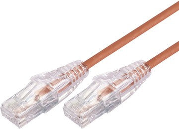 COMSOL 2M 10GBE ULTRA THIN CAT 6A UTP SNAGLESS PATCH CABLE -ORANGE