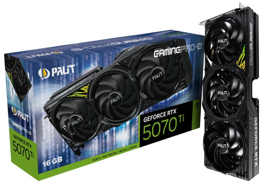 PALIT RTX5070Ti GAMINGPRO-S 16GB GDDR7 256bit 3-DP HDMI NE7507T019T2-GB2031U