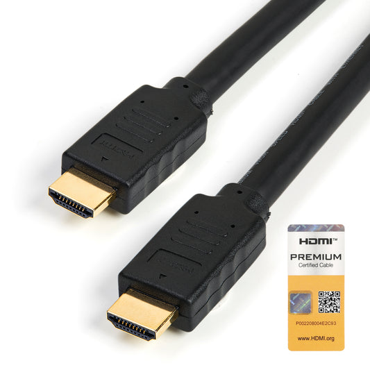 Star Tech 15ft (5m) Premium Certified HDMI 2.0 Cable with Ethernet - High Speed Ultra HD 4K 60Hz HDMI Cable HDR10 - Long HDMI Cord (Male/Male Connectors) - For UHD Monitors, TVs, Displays