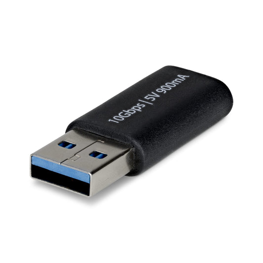 Star Tech USB-A to USB-C Adapter, USB-A Male to USB-C Female Converter, USB 10Gbps, 5V 900mA, USB to USB C Adapter for USB-A Chargers/Hubs