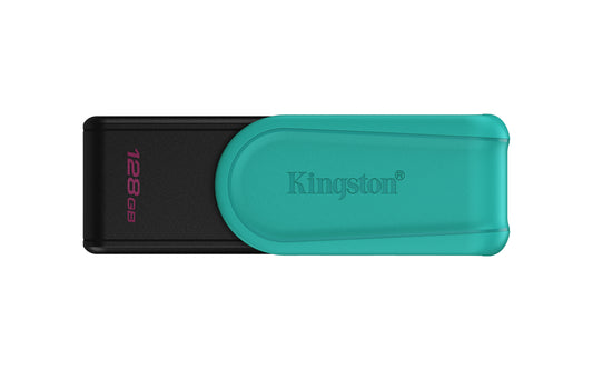 Kingston Technology DataTraveler 128GB Portable USB 3.2 Gen 1 Exodia S (Black/Turquoise)
