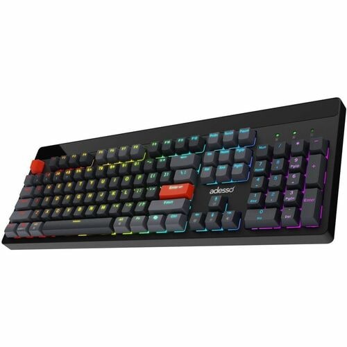Adesso EASYTOUCH 1300 Wired/Wireless/Bluetooth Multi-OS Illuminated Mechanical QMK VIA Compact Keyboard With CoPilot Ai Hotkey Red Switch – SKU 6617531