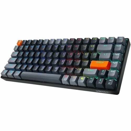 Adesso EASYTOUCH 1000 Wired/Wireless/Bluetooth Multi-OS Illuminated QMK VIA Mechanical Mini Keyboard With CoPilot AI Hotkey Red Switch – SKU 6617532
