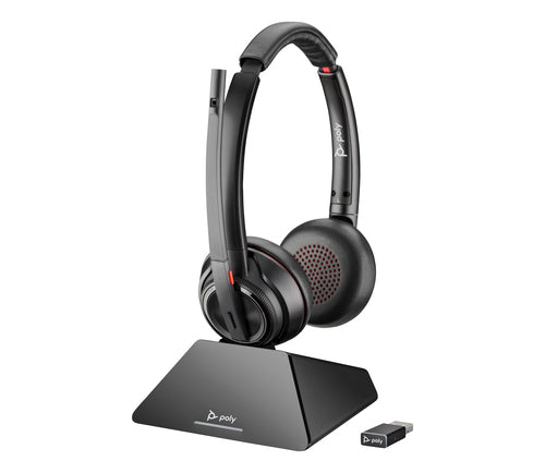 HP Poly Savi 8220 UC Microsoft Teams Certified DECT 1880-1900 MHz USB-A Headset
