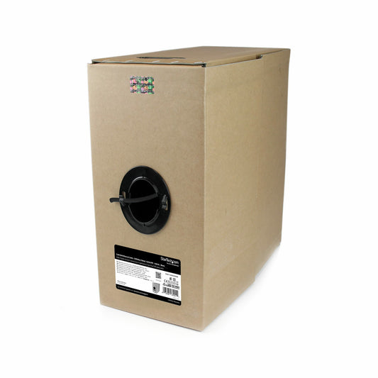 StarTech Bulk Cat 6 Ethernet Cable - 1000 ft. (304,8m) - Solid - CMR-Rated - Black - TAA Compliant