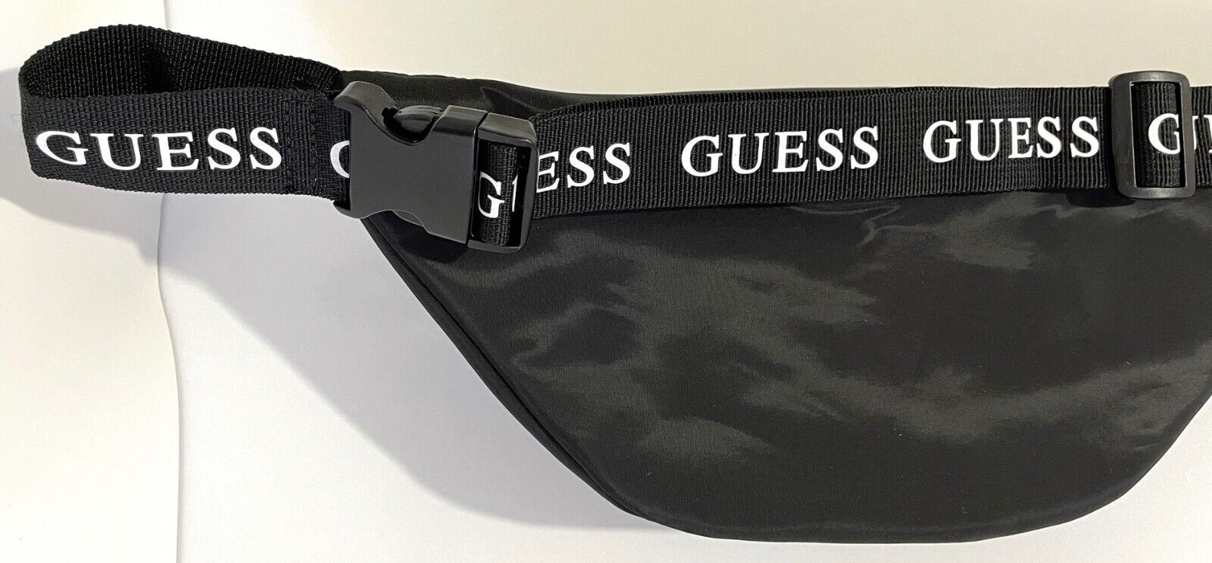 GUESS Logo Belt Bum Bag Waist Pack Crossbody Bag - Black • 100% Authentic • Brand New with Tags