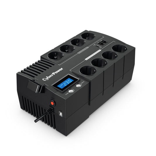 CyberPower BRIC-LCD 700VA/420W (10A) Line Interactive UPS - (BR700ELCD)-2 Yrs Adv.. Replacement incl. Int. Batteries