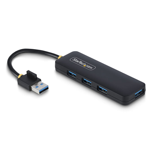 Star Tech 4-Port USB-A Hub, 5Gbps, Bus Powered, Small Travel Mini USB Hub, Multi-Port USB 3.0 Splitter, Portable USB Hub, Overcurrent Protection (OCP)